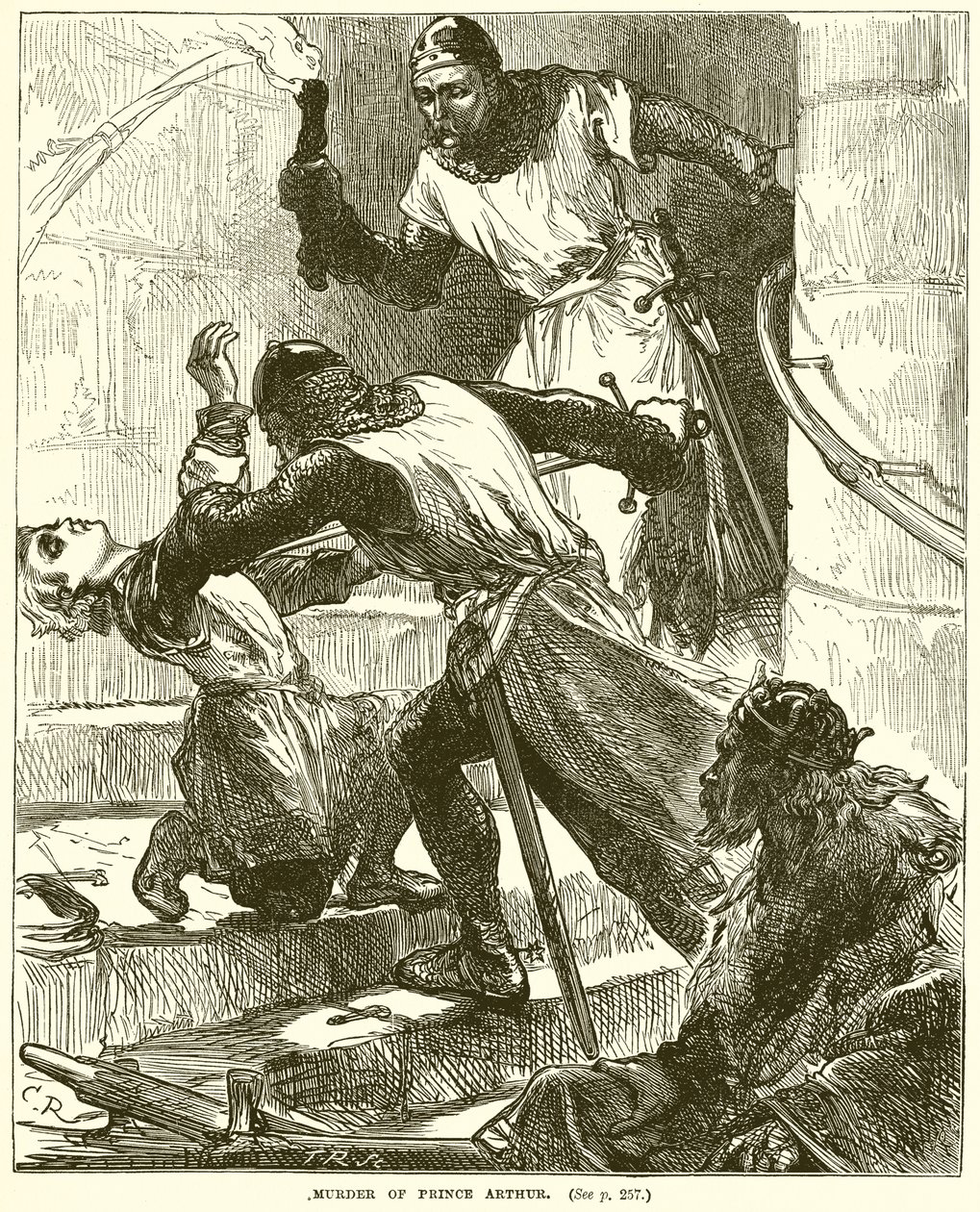 Murder of Prince Arthur by English School