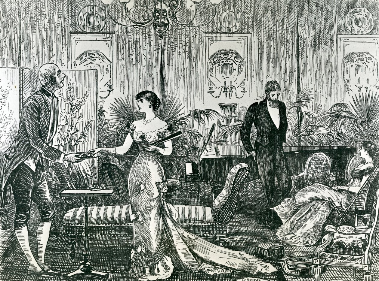 Music at Home (engraving) by English School