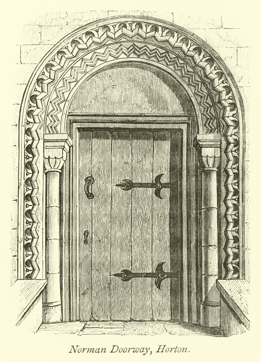 Norman Doorway, Horton by English School