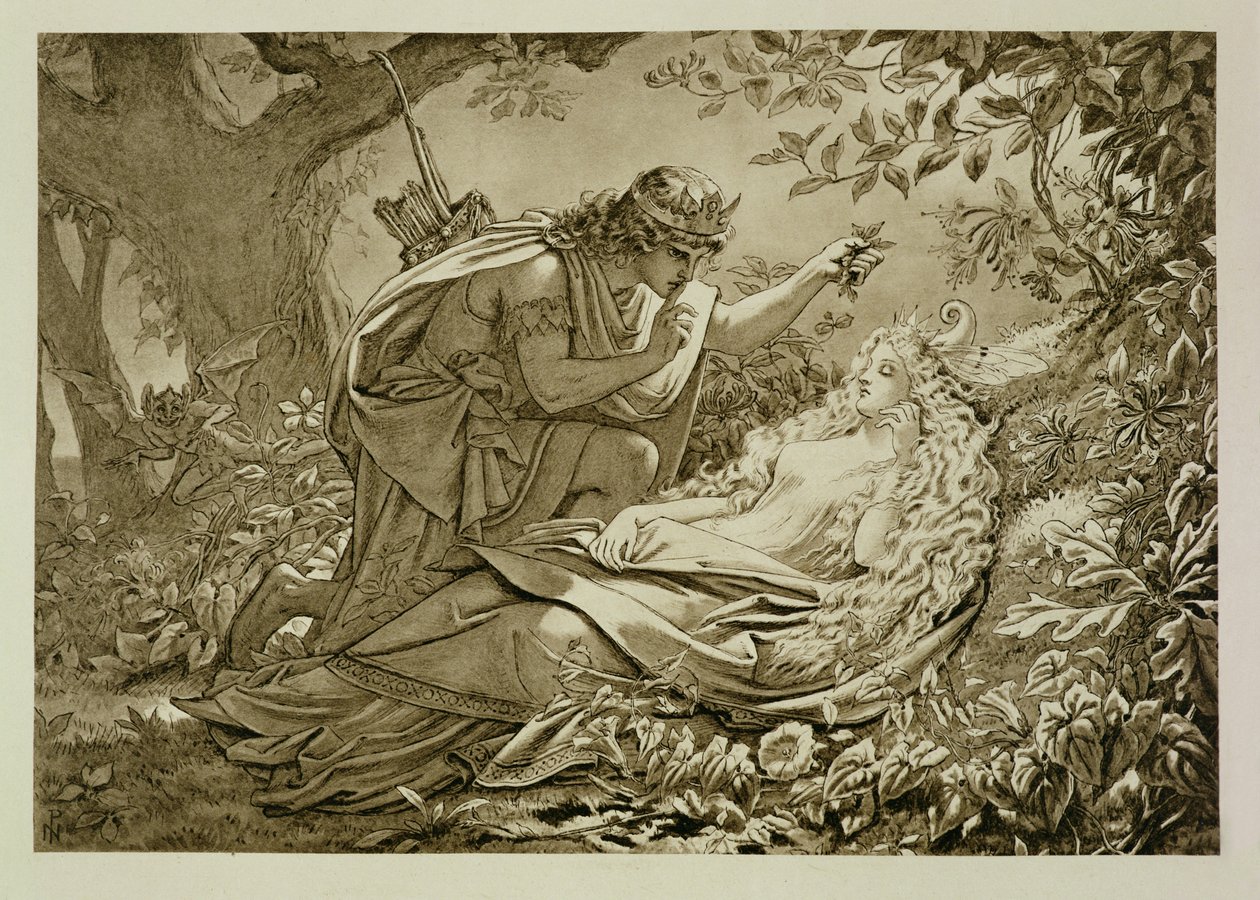 Oberon and Titania by English School
