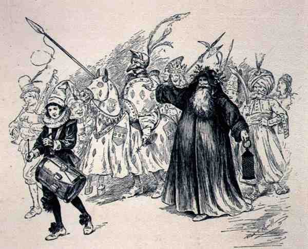 Old Christmas Procession by English School