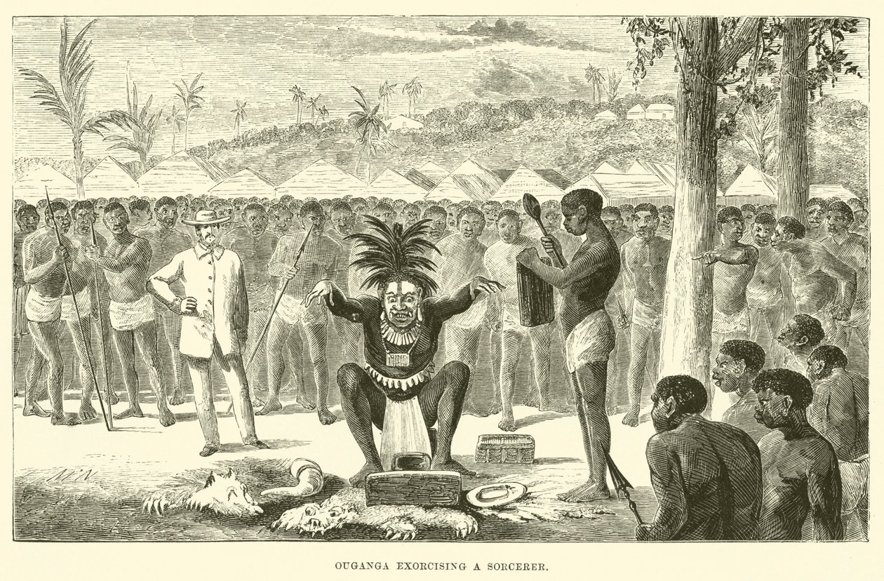 Ouganga Exorcising a Sorcerer by English School