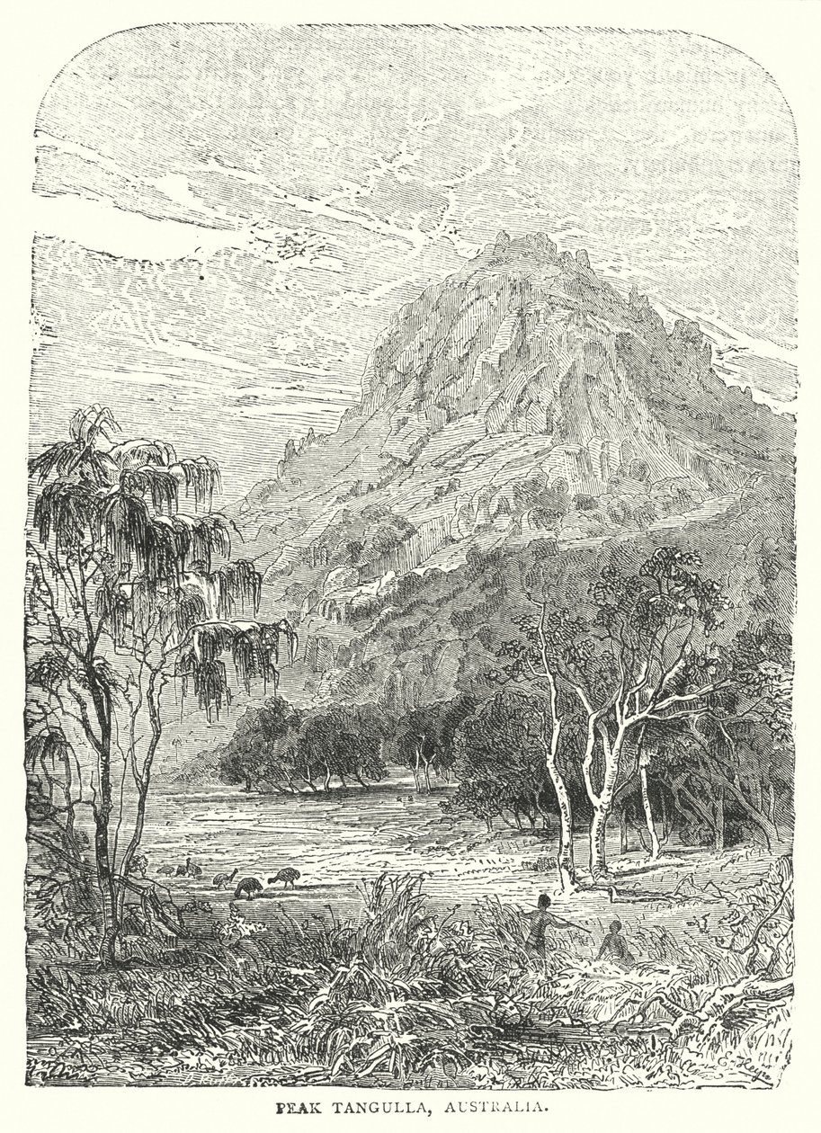 Peak Tangulla, Australia (engraving) by English School