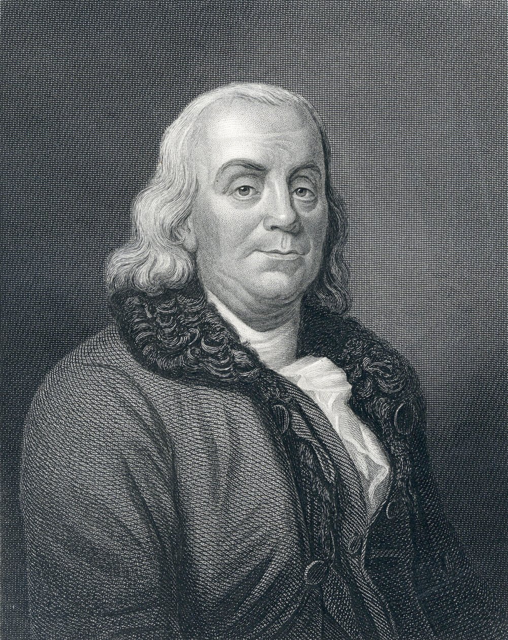 Portrait of Benjamin Franklin by English School