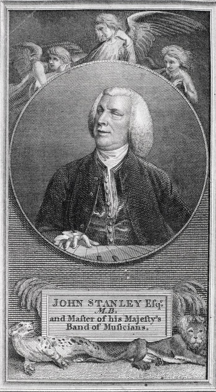 Portrait of John Stanley (1712-86) by English School