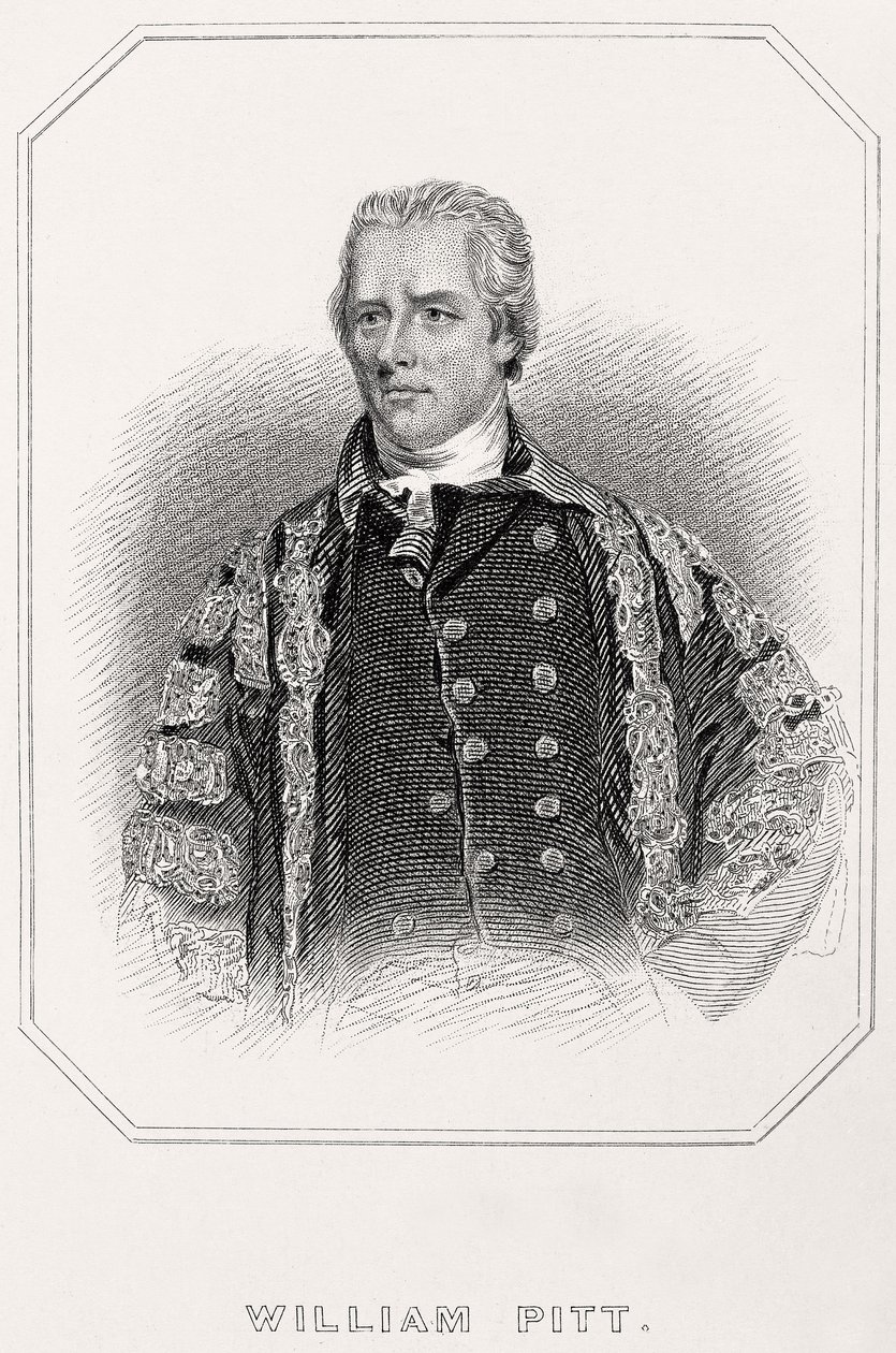 Portrait of William Pitt by English School