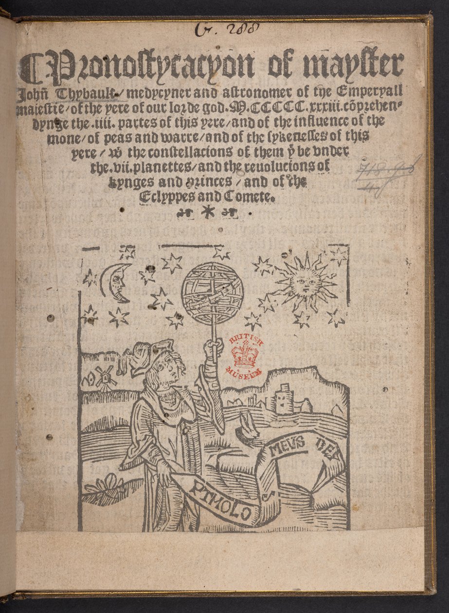 Pronostication of Master John Thybault by English School