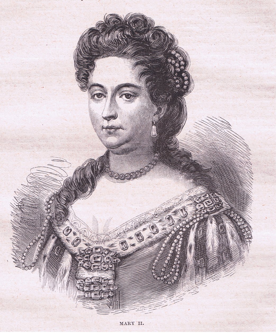 Queen Mary II of England by English School
