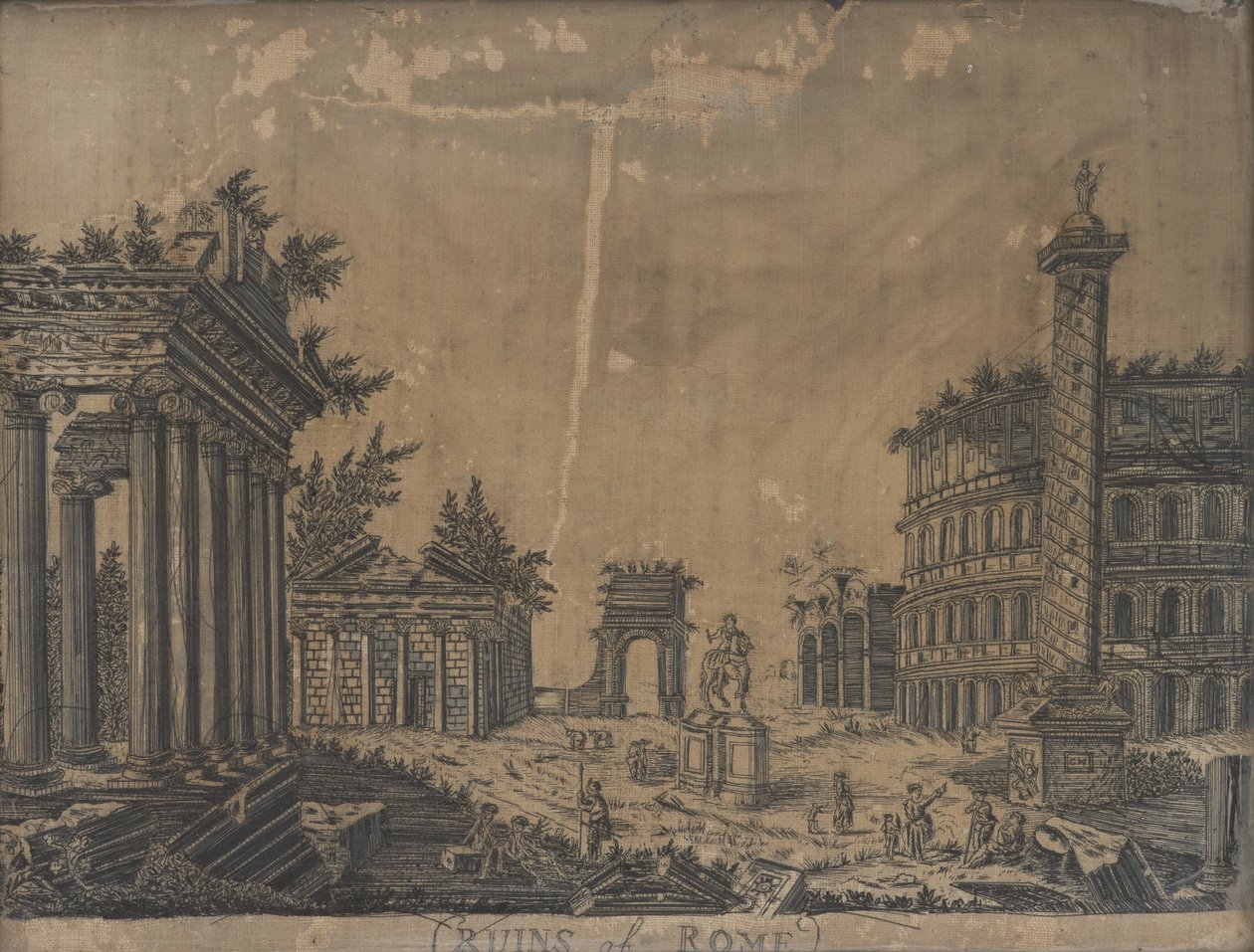 Ruins of Rome by English School