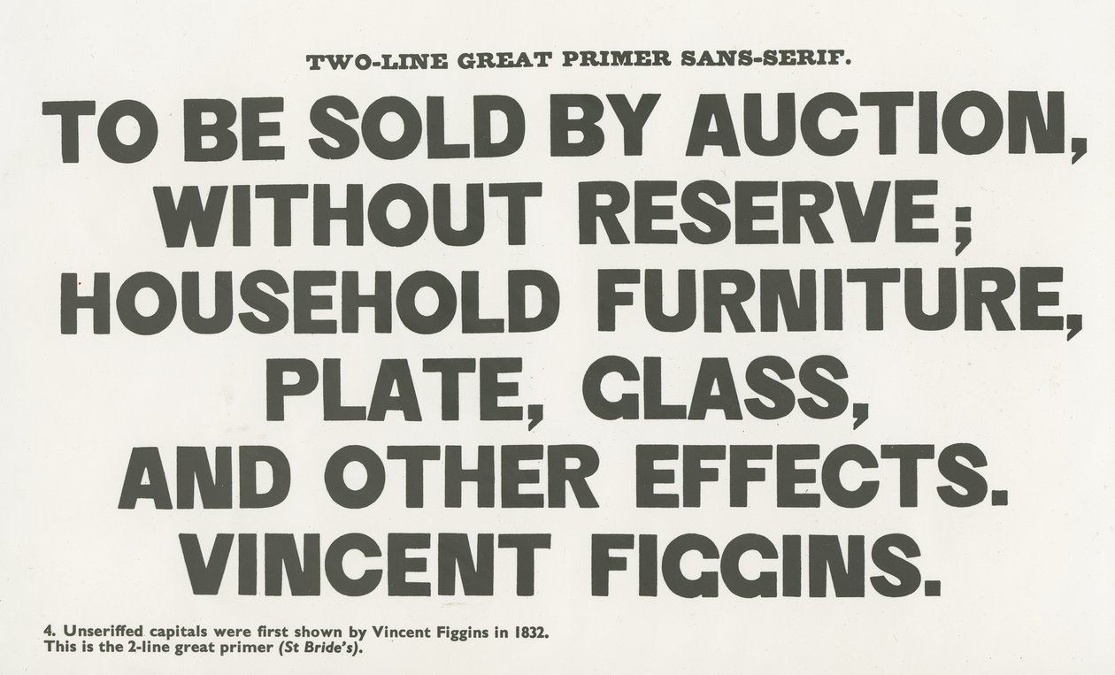 Sans Serif Poster by English School