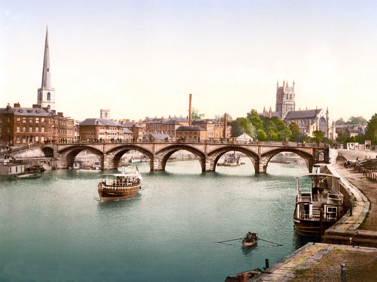 Severn Bridge, Worcester by English School