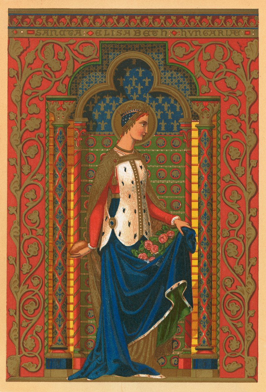 St Elizabeth of Hungary by English School