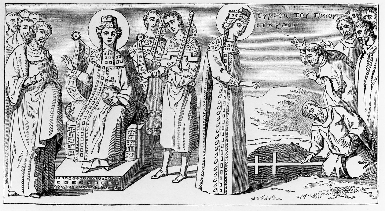 St. Helena Discovering the True Cross by English School