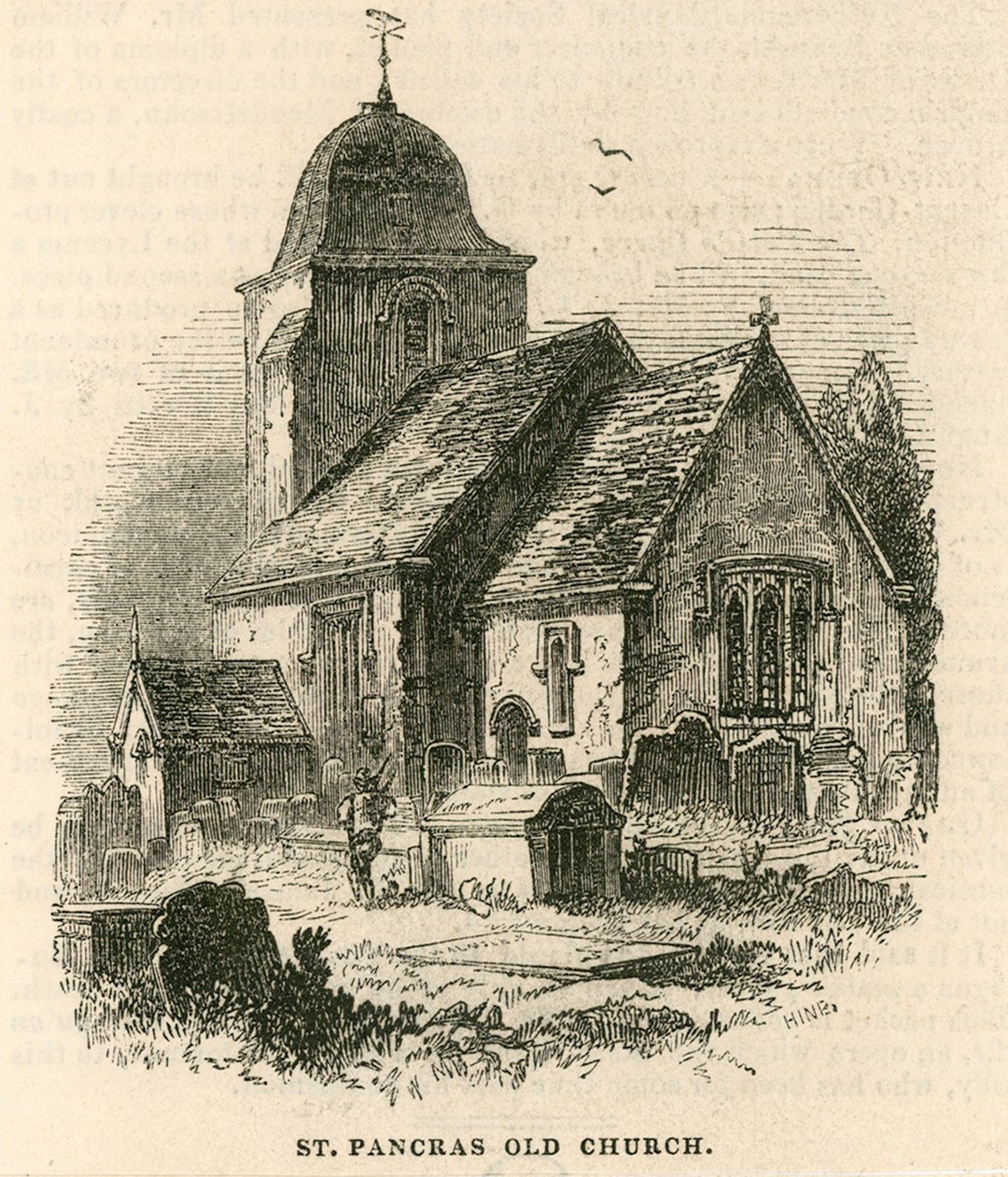 St Pancras Old Church, London by English School