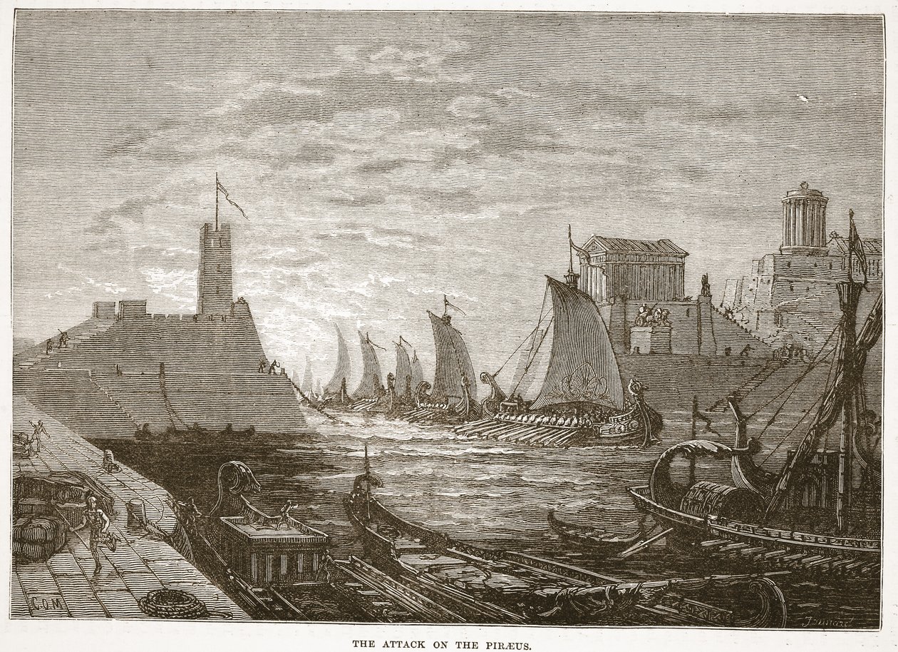 The Attack on the Piraeus by English School
