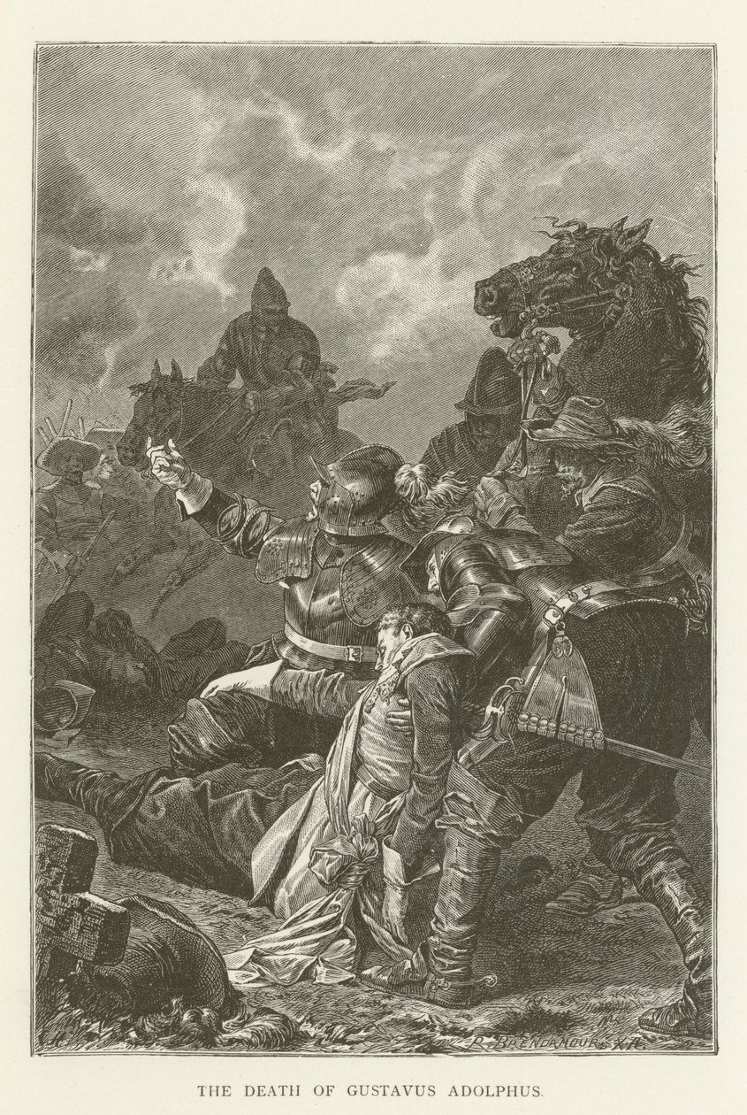 The Death of Gustavus Adolphus by English School