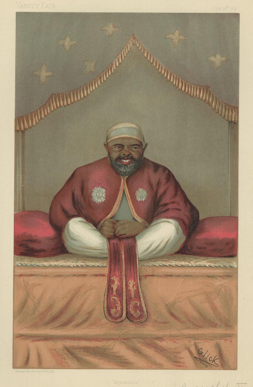 The Emperor of Abyssinia by English School