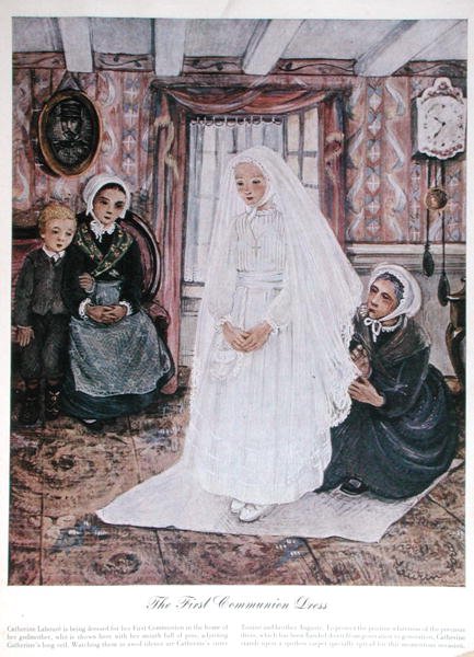 The First Communion Dress, c.1930 by English School