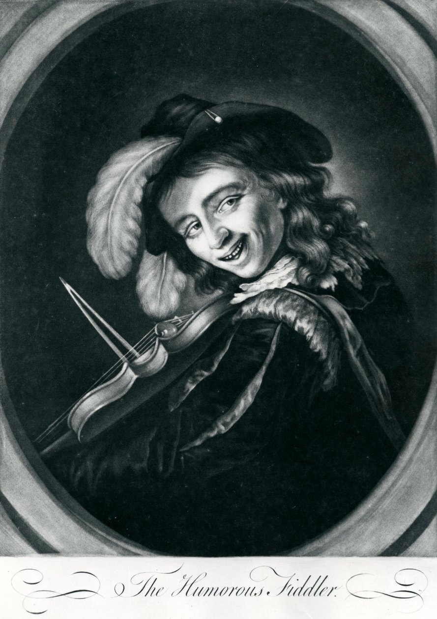 The Humorous Fiddler by English School