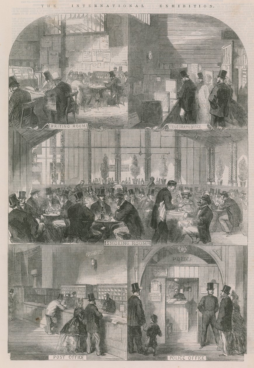 The International Exhibition of 1862 by English School