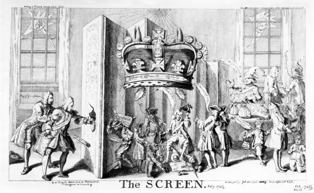 The Screen, 1742 by English School