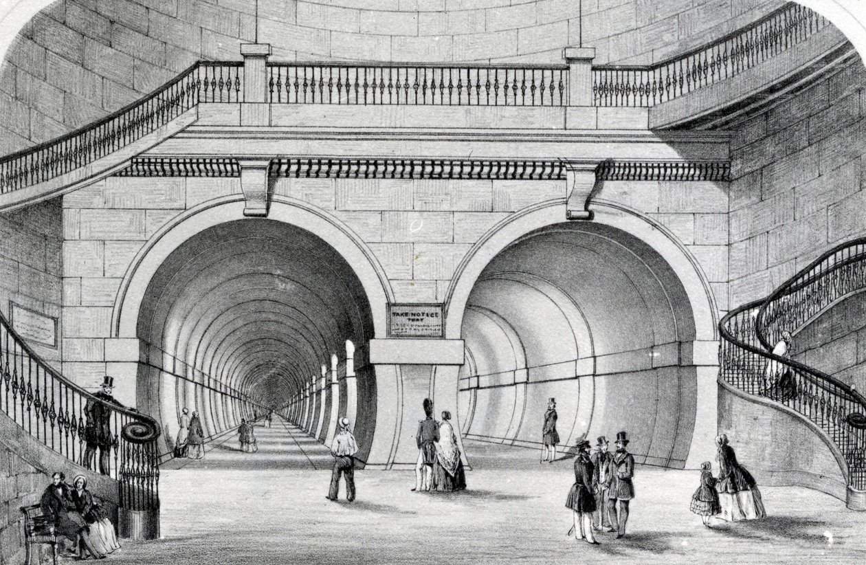 The Thames Tunnel by English School