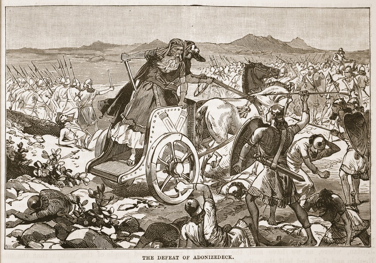 The Defeat of Adonizedek by English School