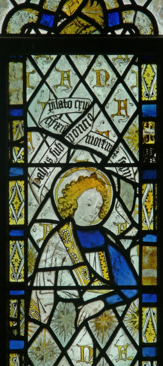 The east window depicting St John by English School