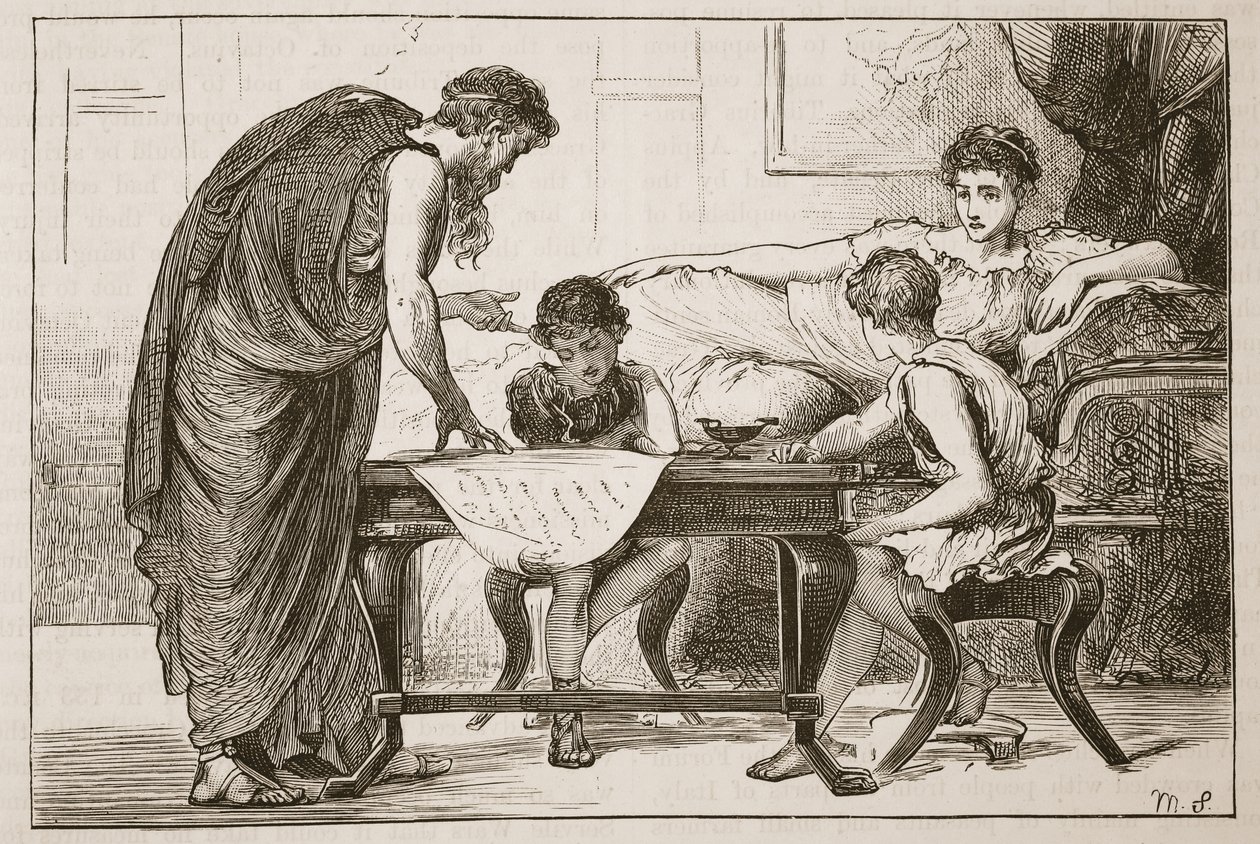 The Mother of the Gracchi by English School