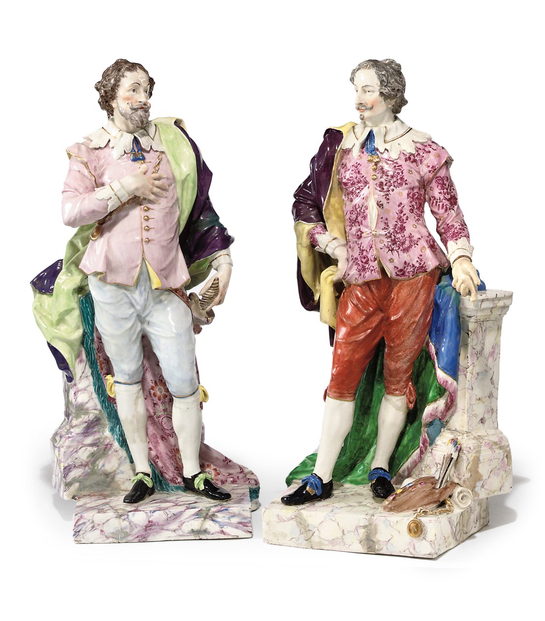 Two historical figures of gentlemen, c.1810 by English School