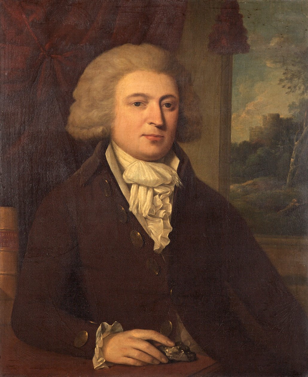 Unknown Gentleman with a Mineral Specimen, c.1790 by English School