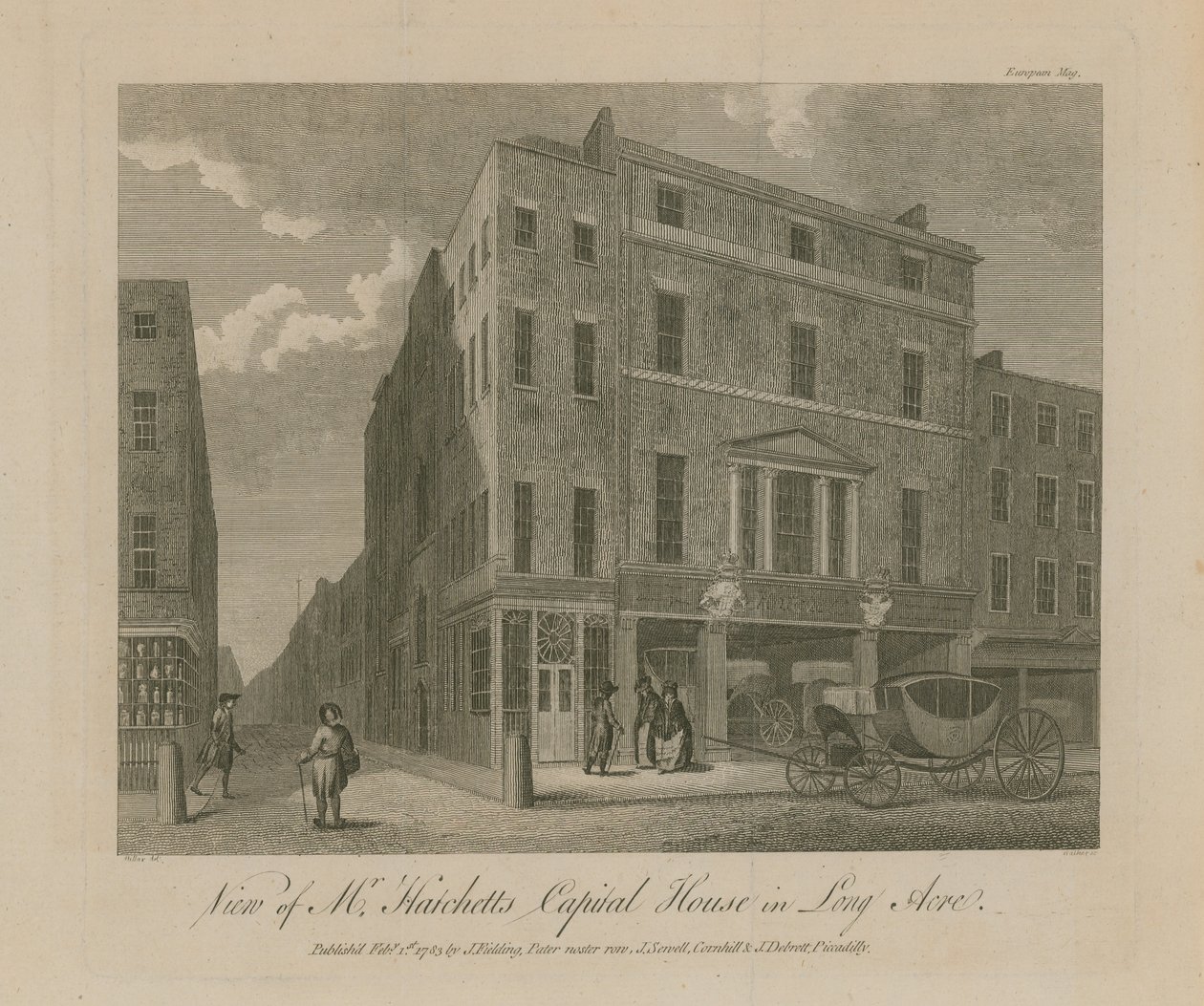 View of Mr Hatchetts Capital House by English School