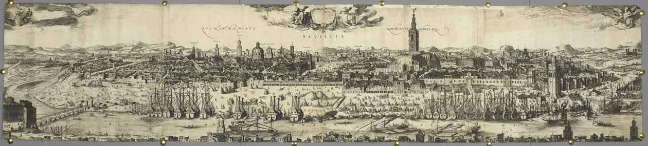 View of the City of Seville by English School