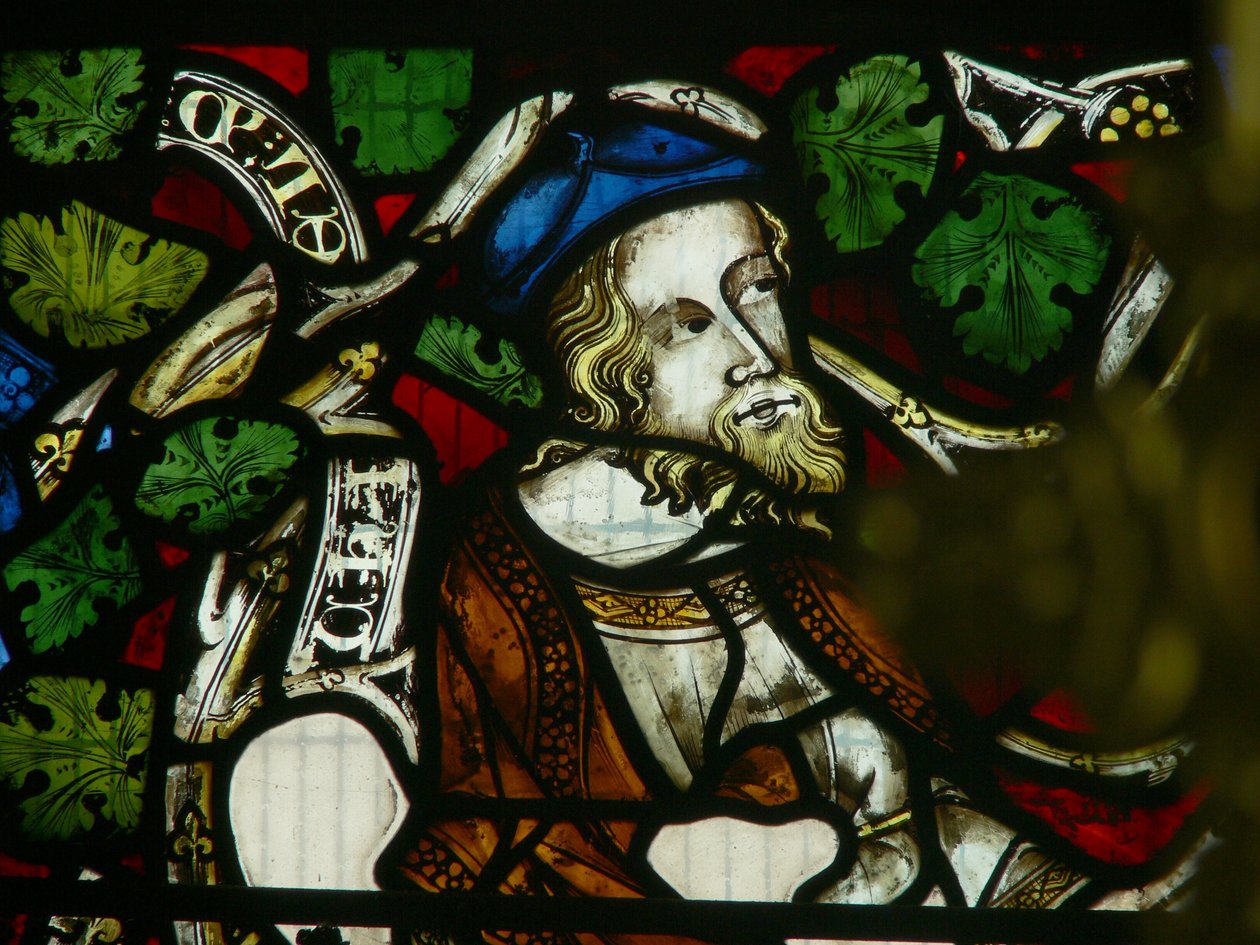 Window depicting Ezekiel by English School