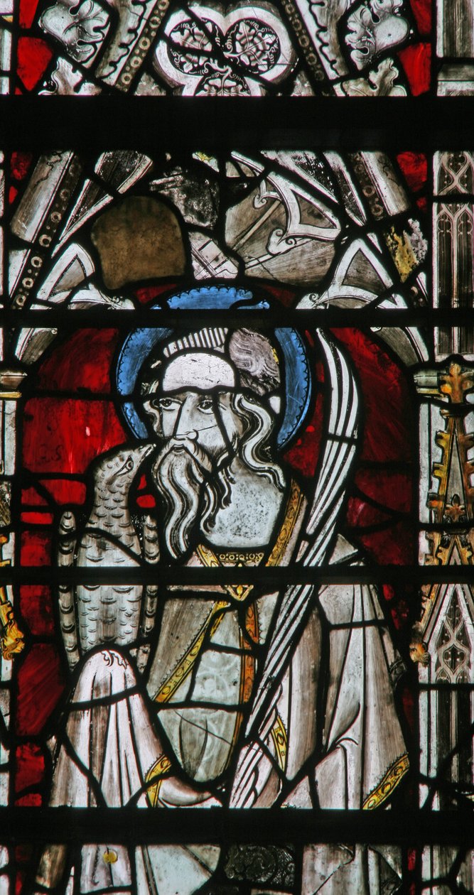 Window depicting St John by English School
