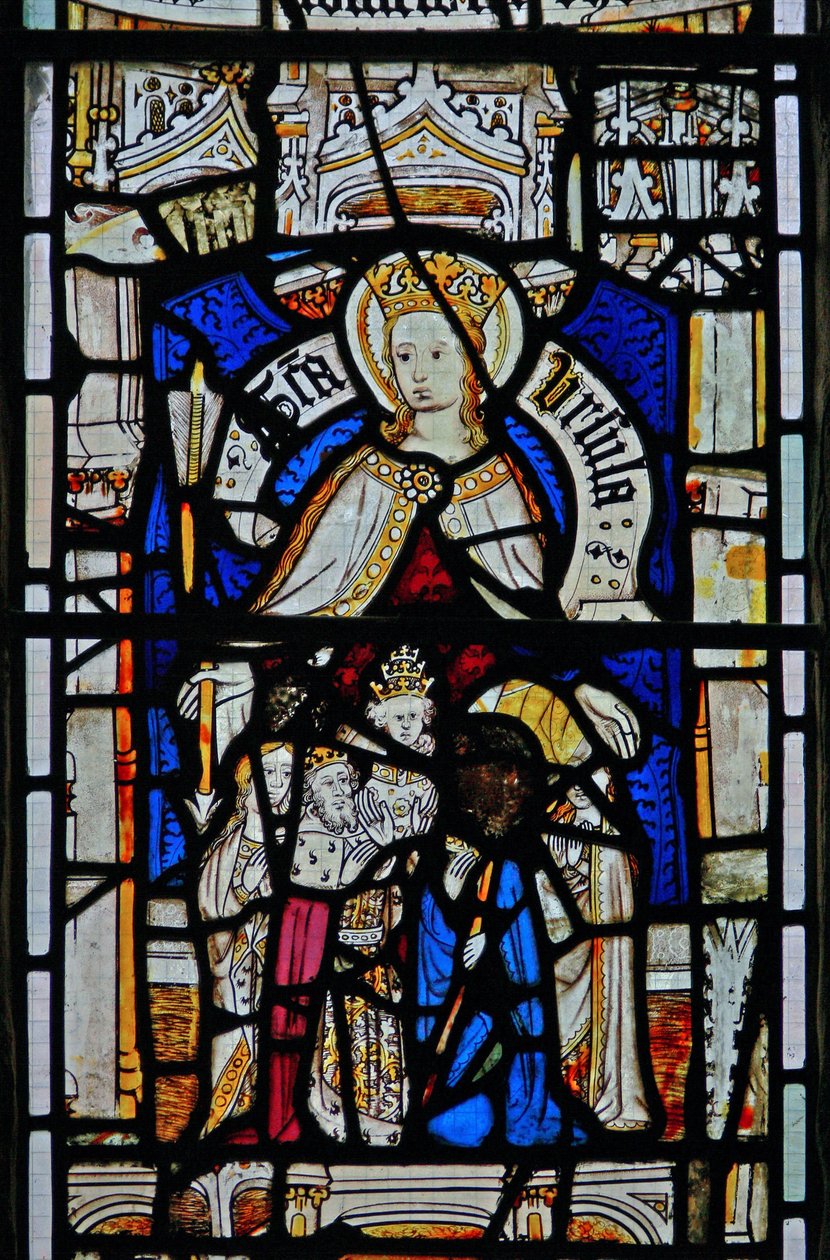 Window Ew depicting St Ursula by English School