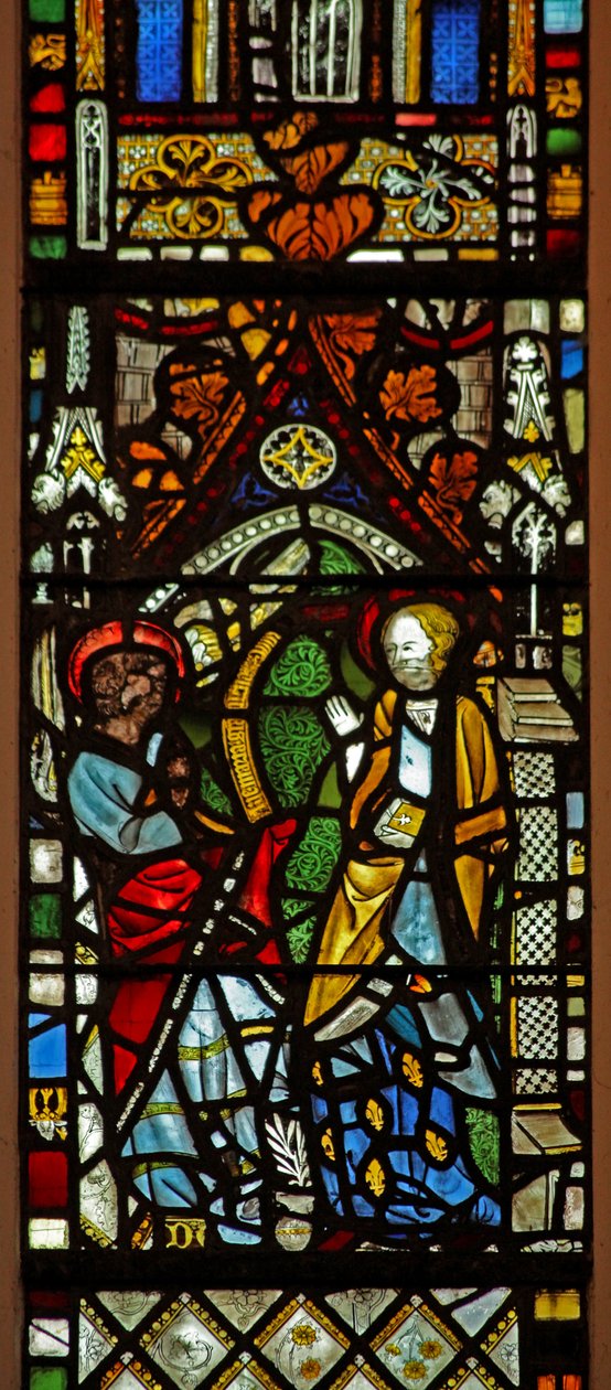 Window depicting the Annunciation by English School