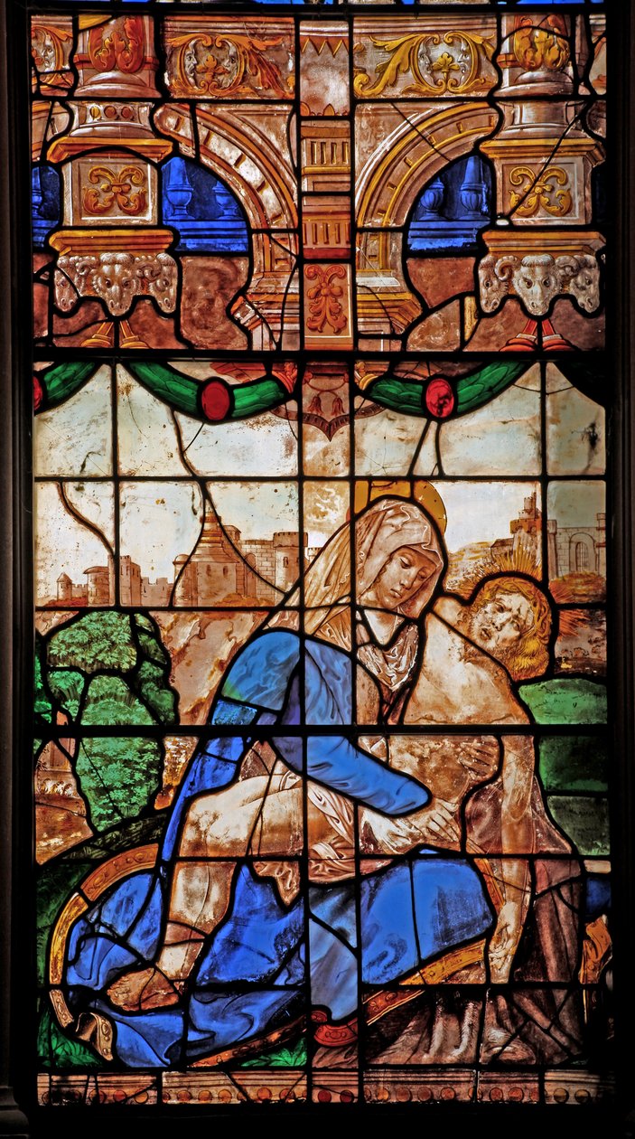 Window 2 depicting the Pieta by English School