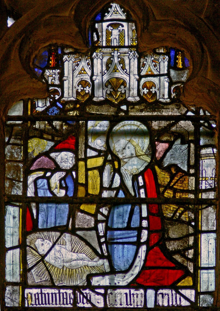 Window depicting the Nativity by English School