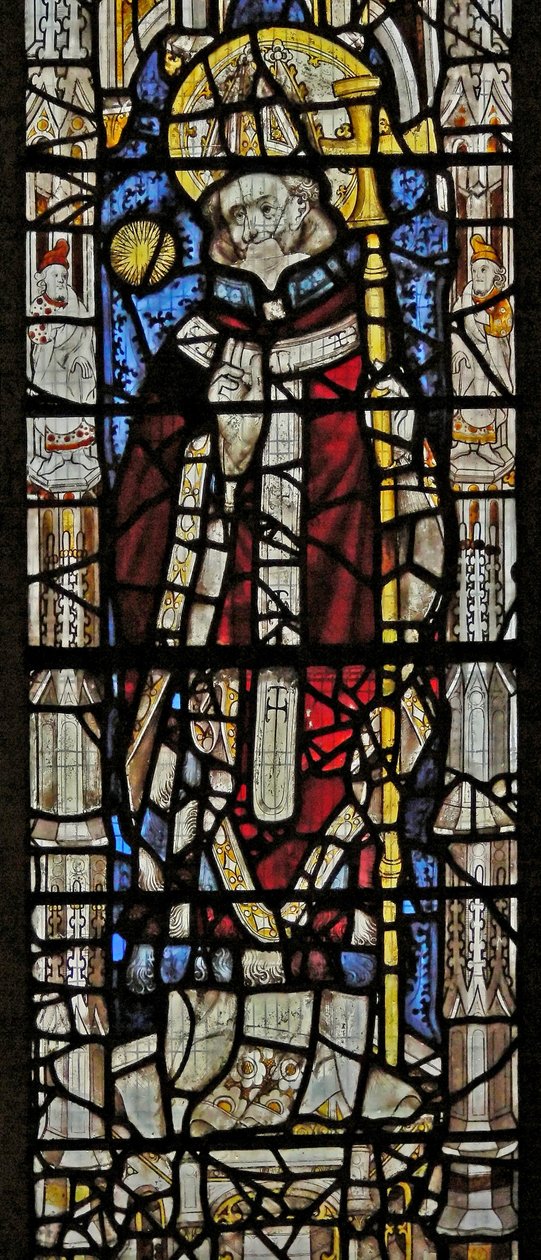 Window depicting St Martin by English School