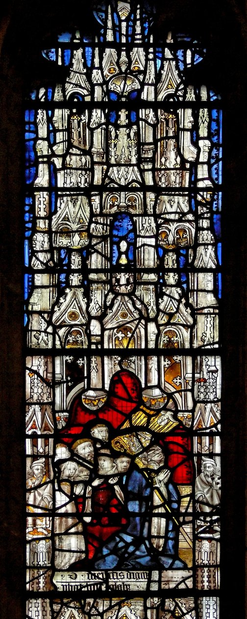 Window depicting a canopy by English School