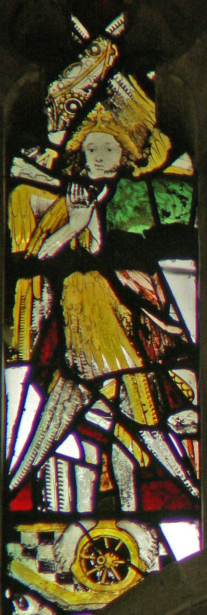 Window depicting the angelic Hierarchy: Seraphim by English School