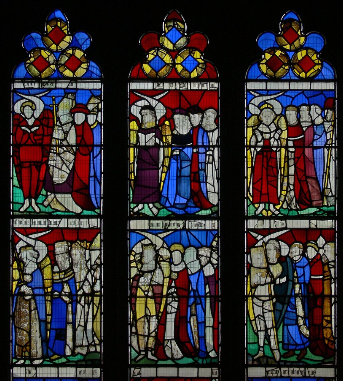 Window S5 depicting the Angelic Hierarchy by English School