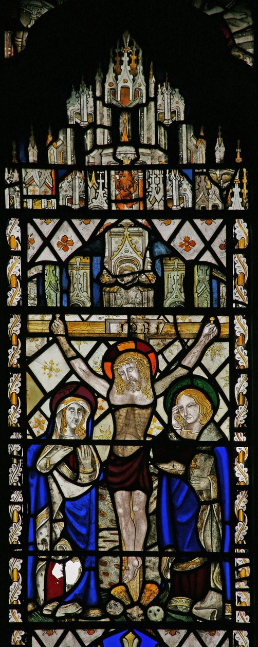 Window depicting the Crucifixion by English School