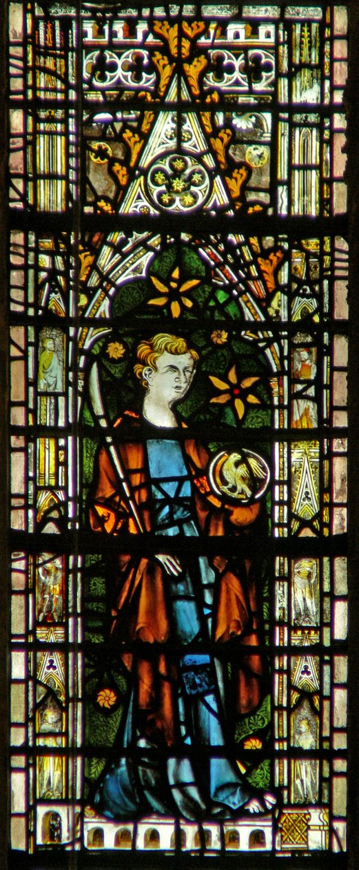 Window depicting St John by English School