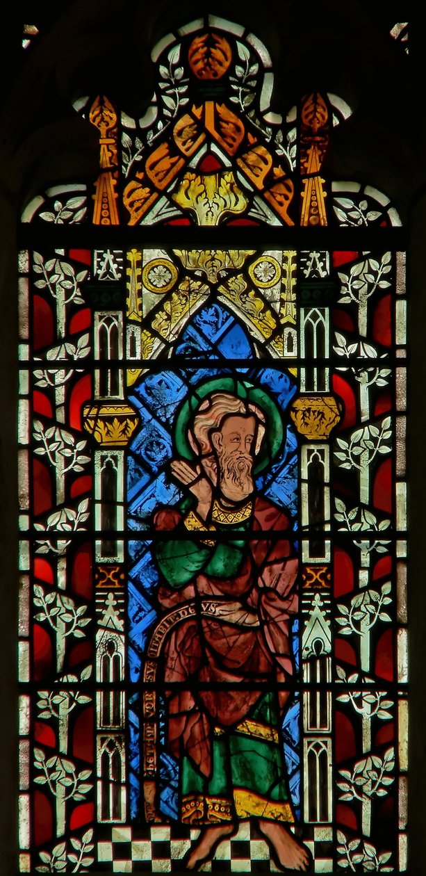 Window depicting Isaiah by English School