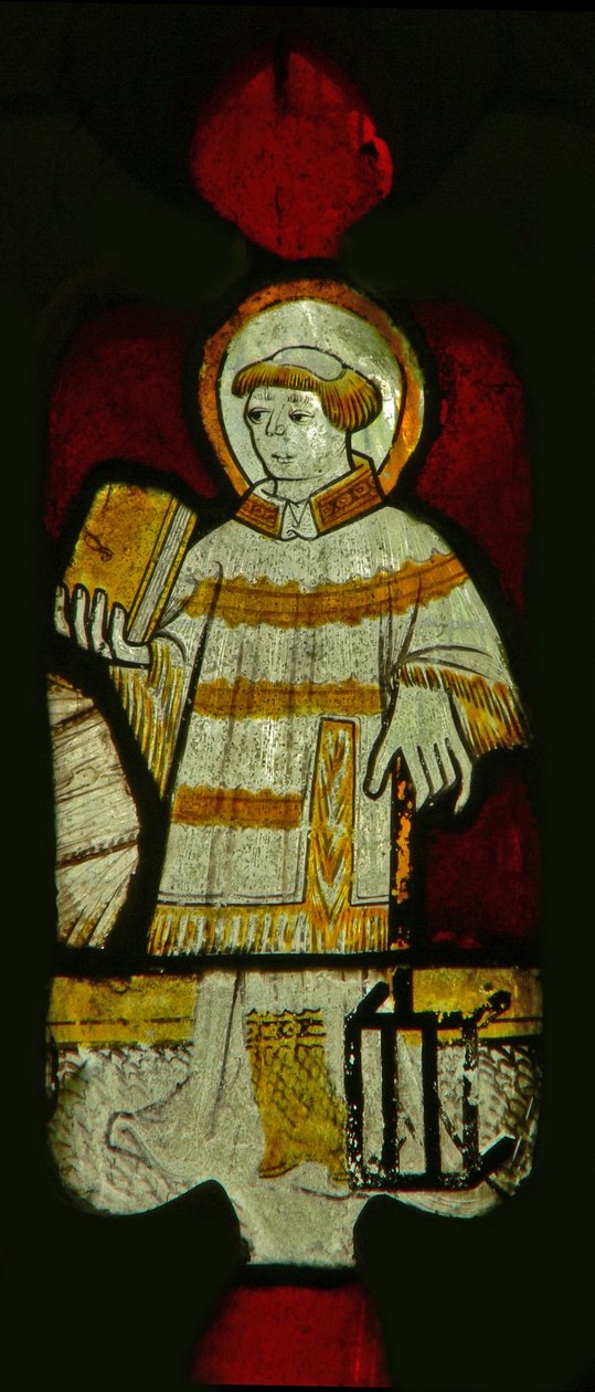 Window depicting St Lawrence by English School