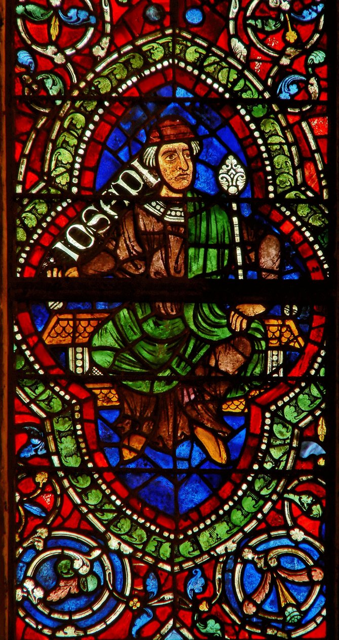 Window depicting a genealogical figure: Joseph by English School