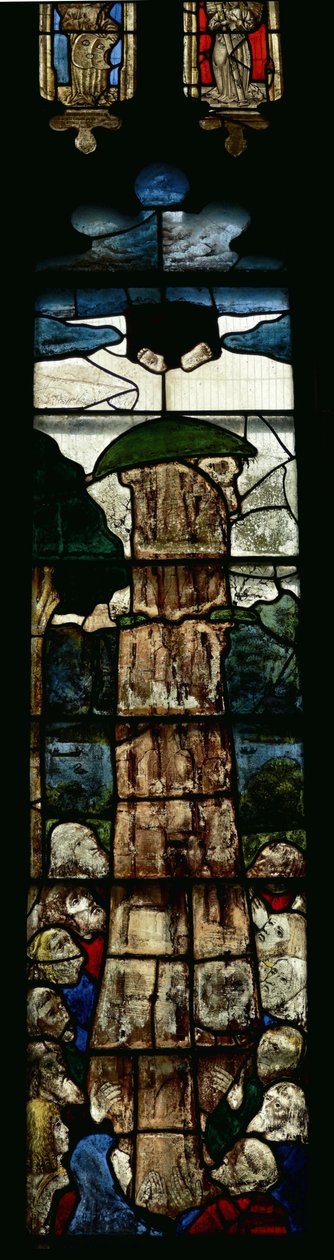 Window depicting the Ascension by English School