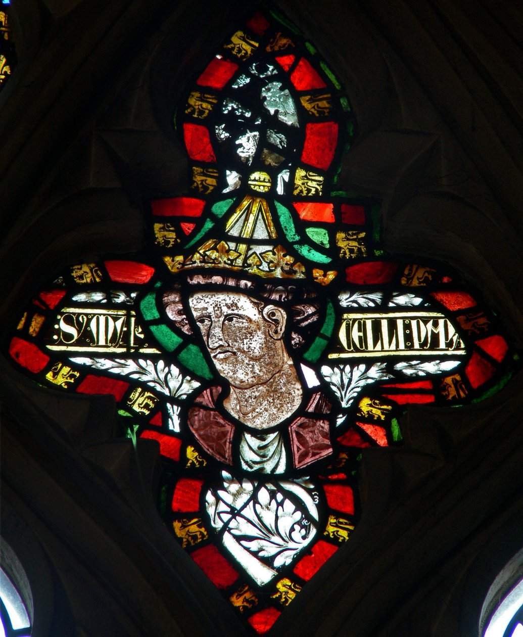 Window 5 depicting Bishop Marcellus by English School